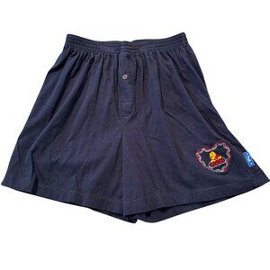 Vintage 90s Disney Winnie Pooh navy blue Boxer Shorts Jerry Leigh Pull On Medium